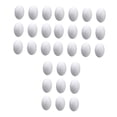 thumbnail image 6 of Tachiuwa Foam Eggs Easter Eggs Blank Solid Balls White Unpainted Polystyrene Eggs Faux Eggs for Halloween Ornaments Holiday Decorating 30pcs 5cm, 6 of 10
