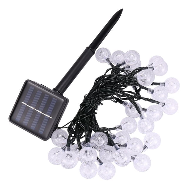 Solar Party Fairy Outdoor Ball String Light Para Patio Garden 30 Leds Ball Eigraketly HA025347-01