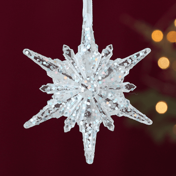 30 Adornos De Carámbanos De Plástico Transparente, Carámbanos De Navidad Acrílicos Transparentes Para Decoración De árbol De Navidad (carámbano De 5.1 In 1
