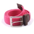 thumbnail image 3 of Gelante Adult's Canvas Elastic Fabric Woven Stretch Braided Belts - HotPink, L, 3 of 4