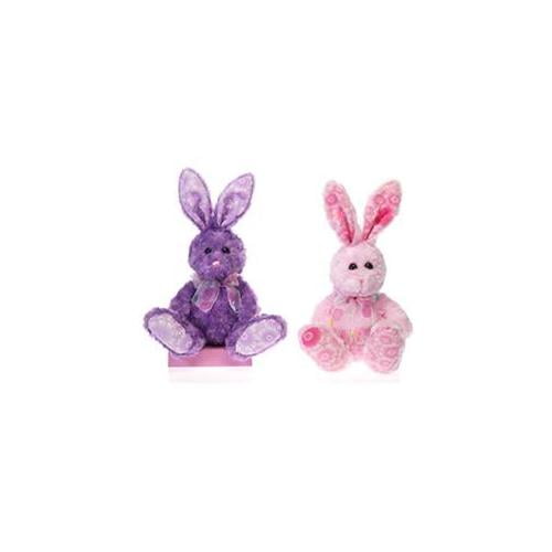 10" Plush Easter Bunny With Bendable Ears Pink 13" Plush Animal Pink