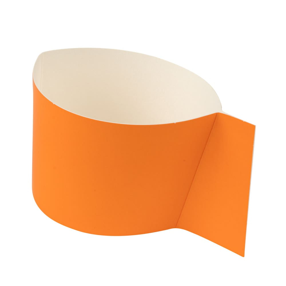 Restpresso Orange Paper Coffee Cup Sleeve - with Handle, Fits 12 / 16 / 20  oz Cups - 50 count box