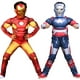 thumbnail image 4 of Disfraz de superhéroe de la película Iron Man para niños, con músculos, con máscara, para actuaciones en el escenario, accesorios de fiesta, tallas S a XL, 4 of 5
