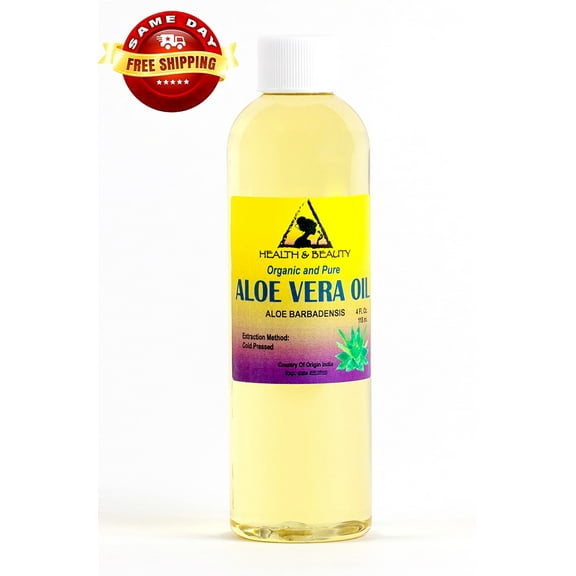 Aloe Vera Oil Organic Carrier Cold Pressed Premium Natural 100% Pure 4 oz