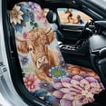 thumbnail image 2 of Xixirimido Car Towel Seat Covers Multifunctional Towel for Gym Outdoor Sport, Picnic, Beach, Pet Travel, Non-Slip Washable Car Seat Protector, Boho Mandala Cow, 2 of 8