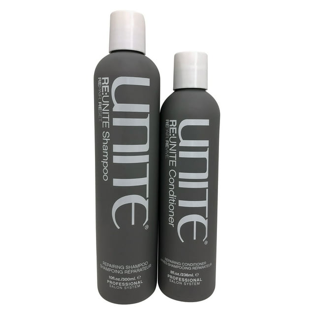 Unite Re Unite Shampooing Réparateur 10 OZ et Revitalisant Réparateur 8 OZ Ensemble