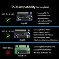 thumbnail image 3 of Adaptador GLORENDS PA09-HS M.2 NVMe a PCIe 4.0 X4 con disipador térmico, 3 of 9