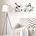 thumbnail image 1 of Calcomanías de pared removibles y autoadhesivas con patrón de café Uxcell Decoración para pasillo del hogar y dormitorio, 1 of 7