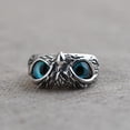 thumbnail image 4 of Fashion Vintage Demon Eye Owl Ring For Women Retro Animal Ring Silver Color Jewelry, 4 of 5