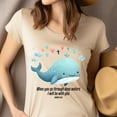 thumbnail image 4 of Christian Whale Graphic T-Shirt When You Go Through Deep Waters, Ash, Size M, 4 of 6