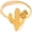 Gold, variant on Nature-Inspired Cactus Ring Gold, Silver Stainless Steel Accessories Size 7-11 Polished Jewelry Delicate Everyday Signet Rings for Women