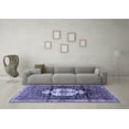 thumbnail image 3 of Ahgly Company Machine Washable Indoor Rectangle Persian Blue Traditional Area Rugs, 6' x 9', 3 of 4
