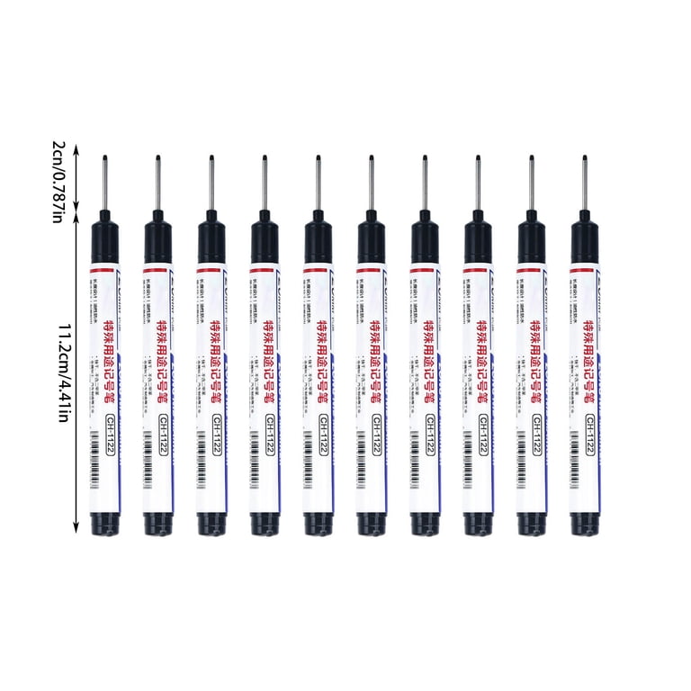 Long Nib Carpenter Marker Pens | Permanent, Fast Dry, Waterproof