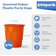 thumbnail image 4 of 500 Pack 3 oz Plastic Party Cups, Disposable Bathroom Cups in Assorted Colors Can Be Used for Tasting Jelly Party Shot, 4 of 6