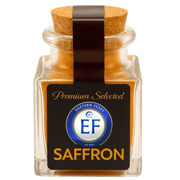 Eastern Feast - Premium Selected Saffron Ground 65, (10 g) Glass Jar