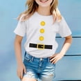 thumbnail image 2 of HABDGIKS T-Shirts pour Filles Imprimé Carnaval pour Enfants Col Rond Manches Courtes, 2 of 4