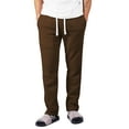 thumbnail image 2 of Ma Croix Mens Fuzzy Pants Solid Plush Fleece Jogger Sweatpants with Pockets, 2 of 8
