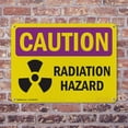 thumbnail image 4 of (2 Pack) Radiation Hazard OSHA Caution Radiation Sign 18 Inch X 12 Inch Indoor / Outdoor Rust-Free Aluminum Metal Signs for Workplace, Workshop, and Construction Site, Made in the USA, 4 of 8