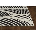 thumbnail image 5 of 3'x5' Black White Machine Woven UV Treated Tropical Palm Leaves Indoor Outdoor Area Rug, 5 of 8