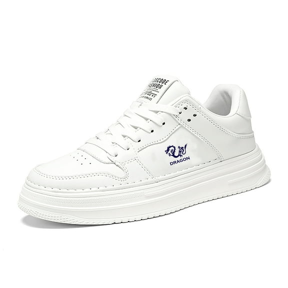 Dragon casual funny shoes for men breathable soft white all-match fashion animals birthday classic shoes