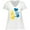 AA-White, variant on Down Syndrome Awareness with Handprints and Hearts Blue and Yellow Women's Plus Size V-Neck T-Shirt