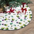 thumbnail image 3 of FMSHPON PineappleTropical Banana Leaves Xmas Christmas Tree Skirt Stand Mat for Holiday Party Decoration Indoor Outdoor 36 inches, 3 of 3