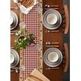 thumbnail image 4 of Table Runner Dresser Scarf 13 x 60 Inch Country Star Sunflower Texas Star Vintage Red Plaid Table Runners Non-Slip Heat Kitchen Dining Table Decor for Indoor Outdoor Home Party Decoration, 4 of 7