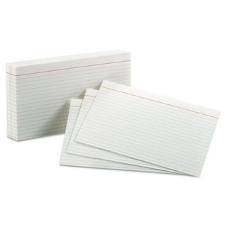  Oxford Ruled Mini Index Cards, 3 x 2 1/2, White, 200