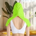 thumbnail image 4 of Haut à Capuche avec Protection Solaire pour Femmes, Manches 3/4, Col Rond, Séchage Rapide, Mode Décontractée, Vert Militaire, 4 of 6
