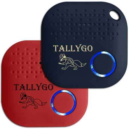 TallyGo Bluetooth Asset Tracker (IOS and Android) Key Finder, Item Locator, Phone Finder, New 2-Pack