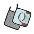thumbnail image 2 of Caroline's Treasures CJ1003-QPTHD Letter Q Initial Monogram - Blue Stripes Pair of Pot Holders, 7.5HX7.5W, multicolor, 2 of 2