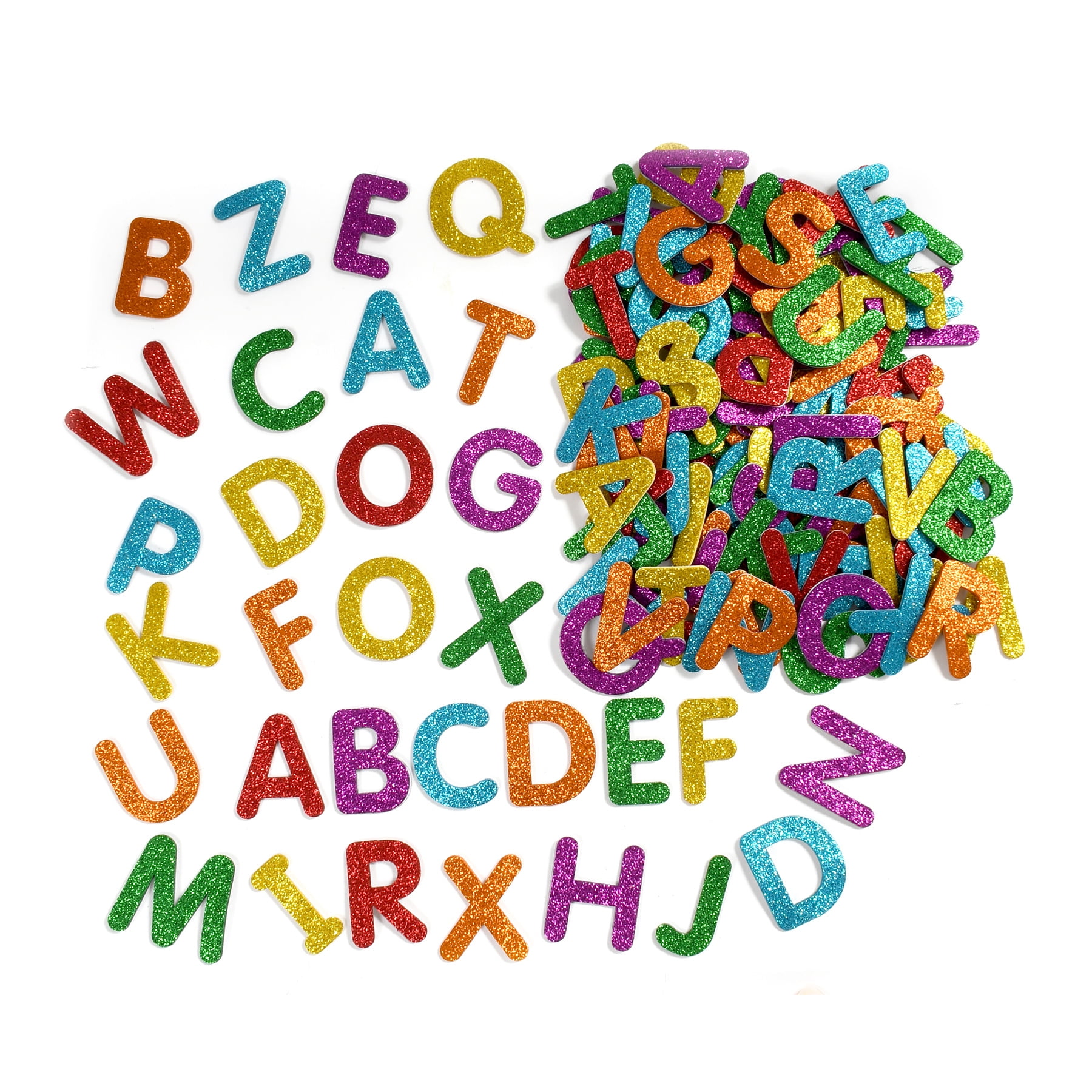 READY 2 LEARN™ Glitter Foam Stickers - Numbers - Multicolor - 120 Per Pack  - 3 Packs