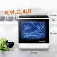 thumbnail image 5 of Portable Countertop Dishwasher, Included Lights and Faucet Adapter, 5 Washing Programs, Built-in 3-Cups Water Tank, 3D Cyclone Spray, Fruit & Vegetable Cleaning with Basket, 5 of 5