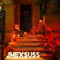 thumbnail image 2 of Guirnalda de luces JMEXSUSS, paquete de 4, 50 LED, color naranja para Halloween, 2 of 8