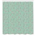 thumbnail image 3 of Ambesonne Ballet Shower Curtain, Ballerinas in Various Poses, 69"Wx75"L, Seafoam Pale Pink Cream, 3 of 3