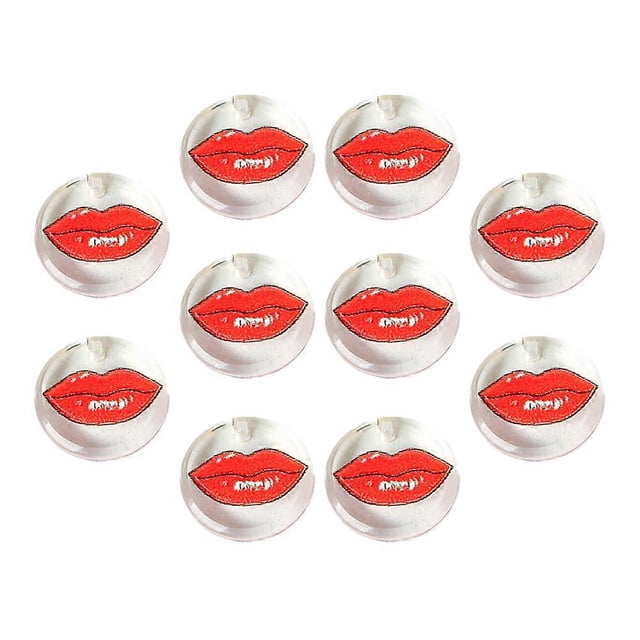 a polished and creative product description for your **10pcs Acrylic Lip Pattern Charms**:\n\n \n\n✨ **10pcs Acrylic Lip Pattern Charms – Add a Touch of