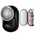 thumbnail image 1 of Afeitadora eléctrica portátil, mini afeitadoras eléctricas para hombres, recargable para el hogar, coche, viajes, 1 of 7