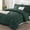 A6-Forest Green, variant on Queen Size Comforter Set Emerald Green Bed in a Bag,7 Pieces Luxury Soft All Seasons Bedding Set,with Comforter Sheets Pillowcases Shams