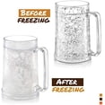 thumbnail image 7 of Beer Mugs For Freezer, Double Wall Insulated Plastic Glasses – Freezer Mugs, 16 oz – Perfect Frozen Beer Mugs for Home Bar Accessories, Gifts for Men, 2 Pack, 7 of 7