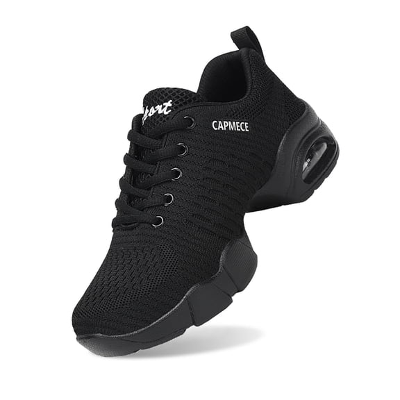 Wovix Women's Jazz Shoes Lace-up Sneakers Modern Dance Shoes Platform Walking Dance Shoes Cushioning Shoes Versatile And Sneakers Soft Basic Athletic Footwear
