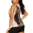 thumbnail image 3 of Fotbe Cute Mouse In Glasses Blusas Sin Mangas para Mujer – Estilo Casual, Corte Suelto, Slim-Fit, Cuello Redondo Deportivo, Tops de Verano para Gimnasio y Yoga-Small, 3 of 7