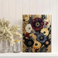 thumbnail image 2 of Gilded Floral Arrangement Textured Canvas Print, Suitable for Living Room, Bedroom, Office, Entryway, Dining Room, 2 of 8