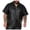 AB92 Black, variant on Tisuna Mens Leather Shirts Short Sleeve Zipper Down Loose Fit Summer T-Shirts Mens Classic Collared Casual Shirts For Everyday Wear Black Size Xxl