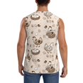 thumbnail image 4 of Pofeuu Retro Rooster Print Men's Muscle T-Shirt, Sleeveless, Muscle Tank, Classic Muscle Tee Top For Men Casual Sleeveless Muscle T-Shirt Trendy Clothes-3X-Large, 4 of 7