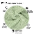 thumbnail image 2 of All Design Quick-Dry 4 Pieces Green Hand Towels - Highly Absorbent 100% Turkish Cotton - Perfect Lightweight Towel for Bathroom, Kitchen, Guests, Gym, Travel, Airbnb, College Dorm, Shower, 2 of 5