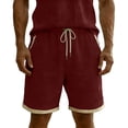 thumbnail image 2 of DayScoop Men's Casual Shorts Summer Shorts Fashion Linen Elastic Waist Drawstring Beach Pockets Breathable Short Pants, 2 of 6