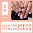 thumbnail image 2 of Uñas postizas cuadradas artificiales FIEONCIY, brillantes, 24 unidades, 2 of 6