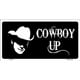 Cowboy avec la Plaque d'Immatriculation de Silhouette de Cowboy – image 1 sur 1