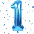 thumbnail image 1 of Globo Yeodong Blue Number 1 de aluminio de 40 pulgadas con helio para fiestas, 1 of 7