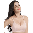 thumbnail image 5 of BIMEI Women's Mastectomy Bra Pockets Wireless Post-Surgery for Breast Forms Everyday Bra 8318,Light Pink, 40B, 5 of 7
